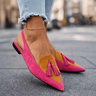 Eliza | Sandales à lanières et à pompons