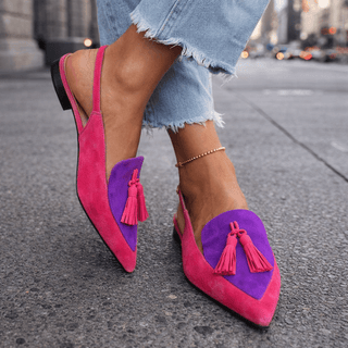 Eliza | Sandales à lanières et à pompons