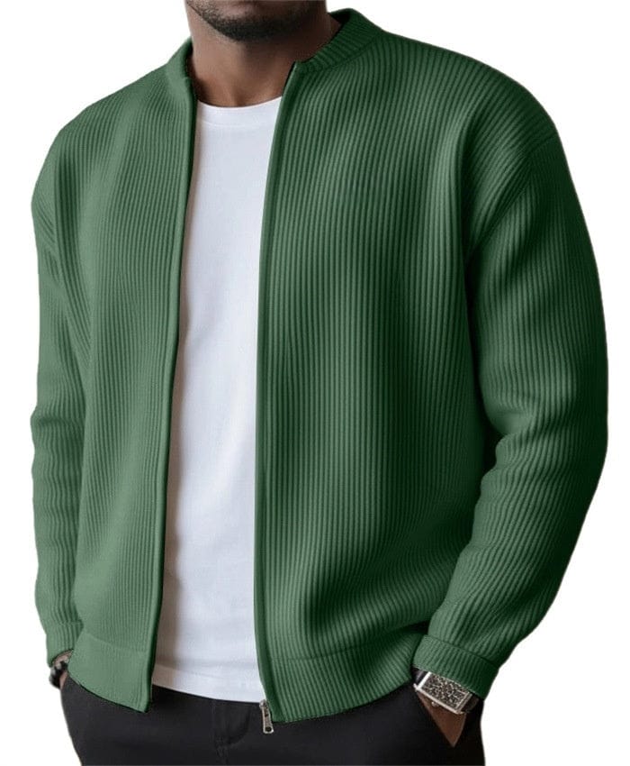 JORDAN |  Cardigan zippé côtelé