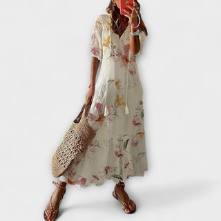 Anna – Robe d'été bohémienne féminine à silhouette fluide