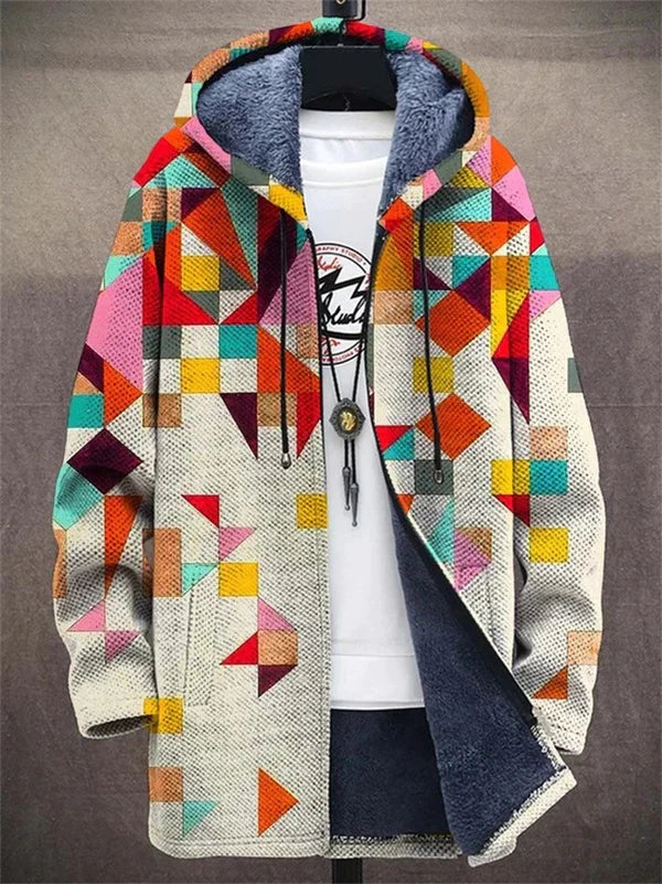 Aria™ - Cardigan luxueux inspiré par l'art + fermeture éclair