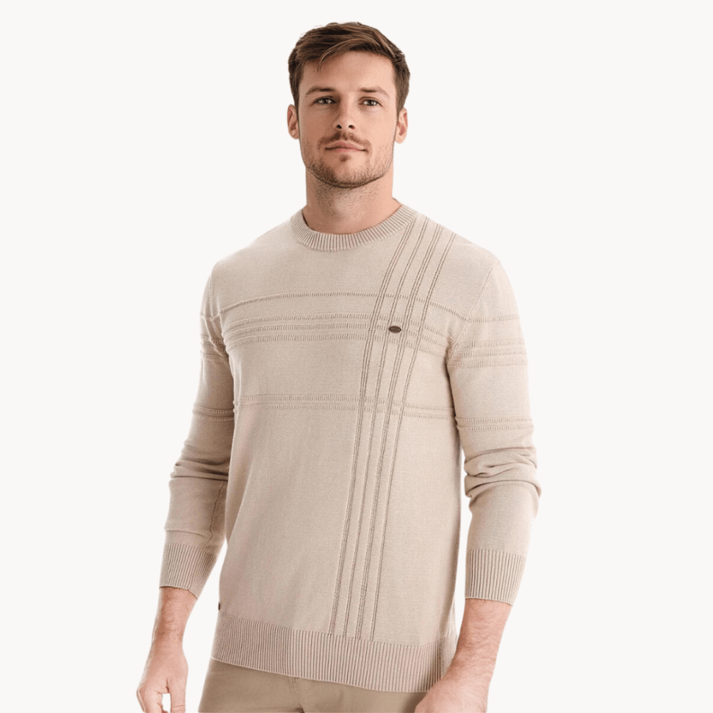 Massimo - Pull Élégant à Motif à Carreaux