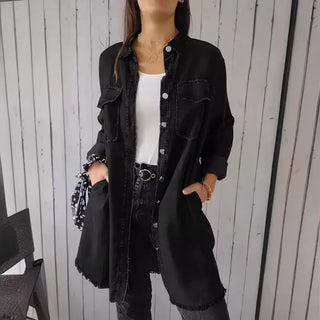 Mila – Veste Chemise en Jean Décontractée