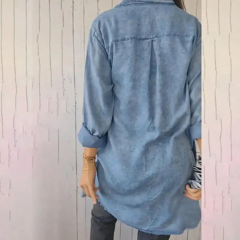 Mila – Veste Chemise en Jean Décontractée