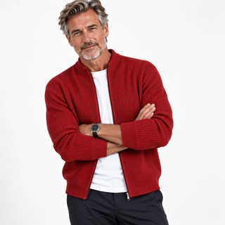 JORDAN |  Cardigan zippé côtelé