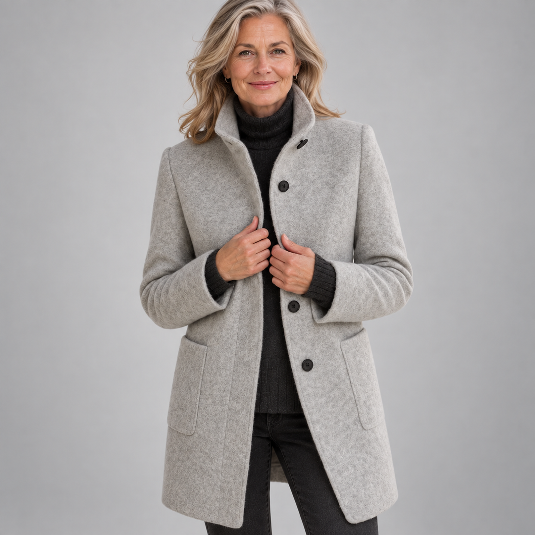 Éléonore | Manteau en laine à coupe midi