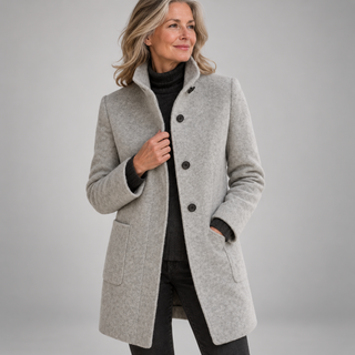 Éléonore | Manteau en laine à coupe midi