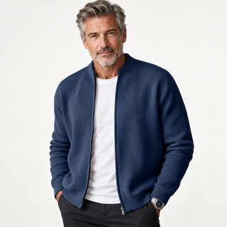 JORDAN |  Cardigan zippé côtelé