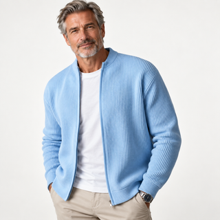 JORDAN |  Cardigan zippé côtelé