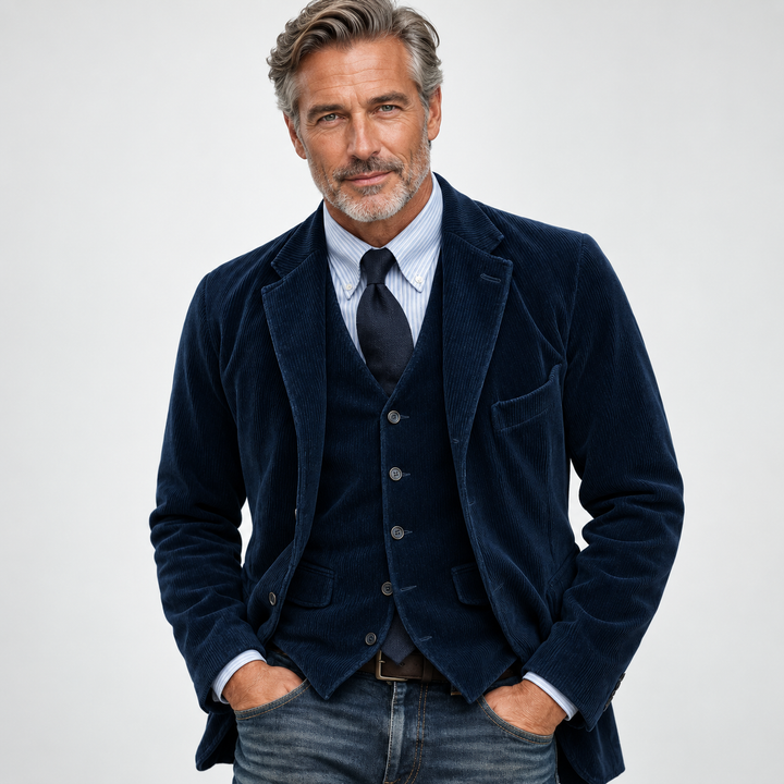 Romain | Blazer élégant pour homme avec gilet