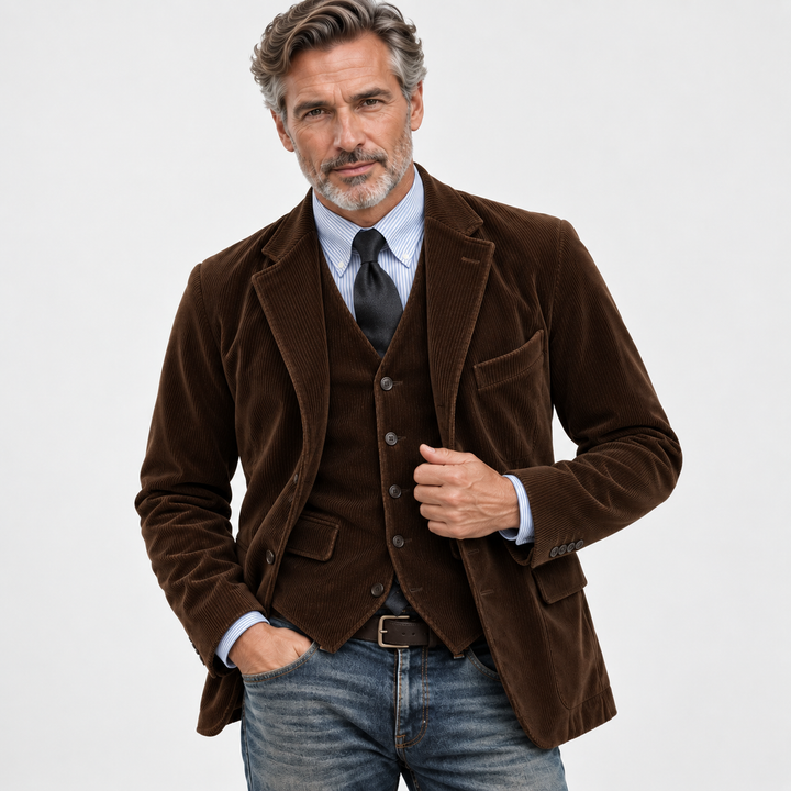 Romain | Blazer élégant pour homme avec gilet