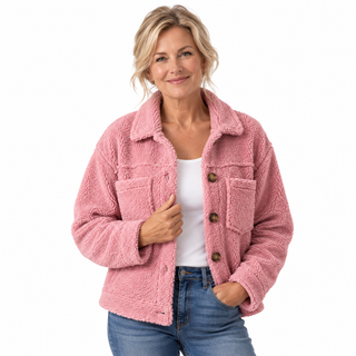 SELINA Teddy - Veste en laine douce et texturée