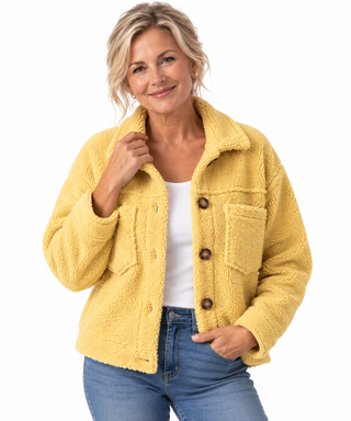 SELINA Teddy - Veste en laine douce et texturée