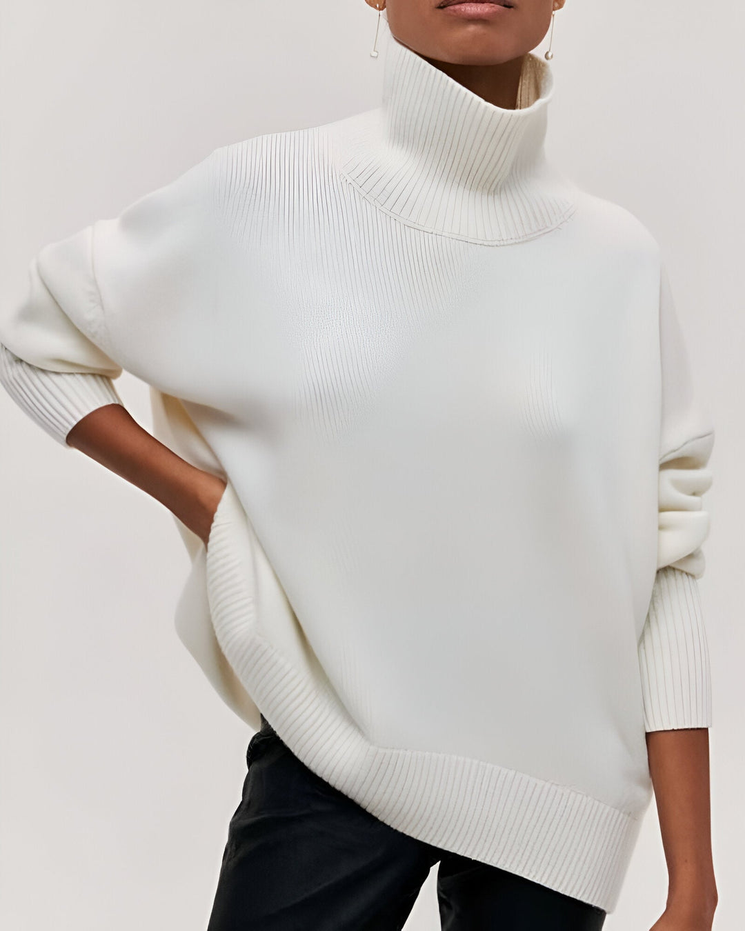 Liora™ | Pull Ample à Col Roulé