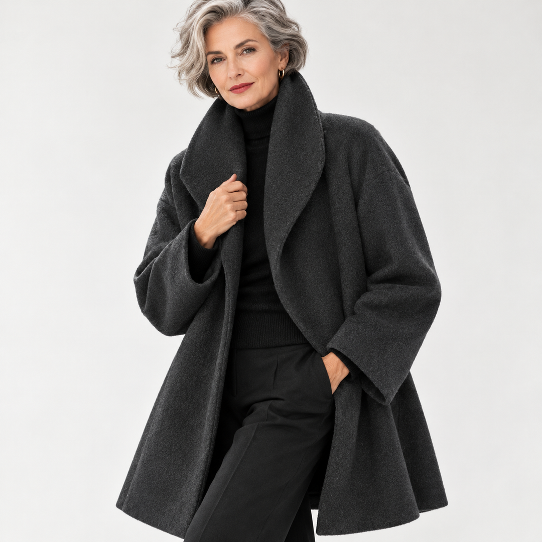 Evi | MANTEAU DRAPÉ SURDIMENSIONNÉ