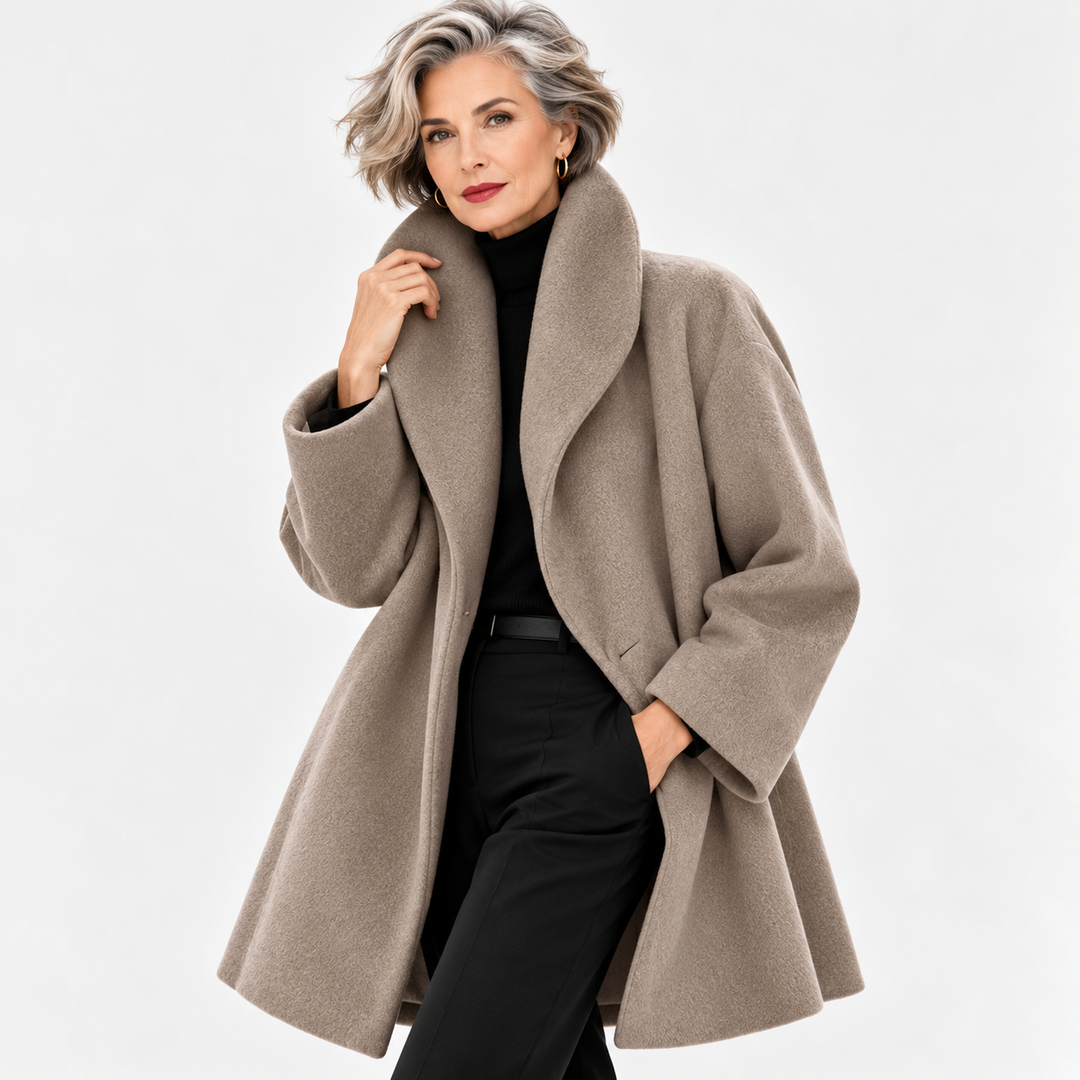 Evi | MANTEAU DRAPÉ SURDIMENSIONNÉ
