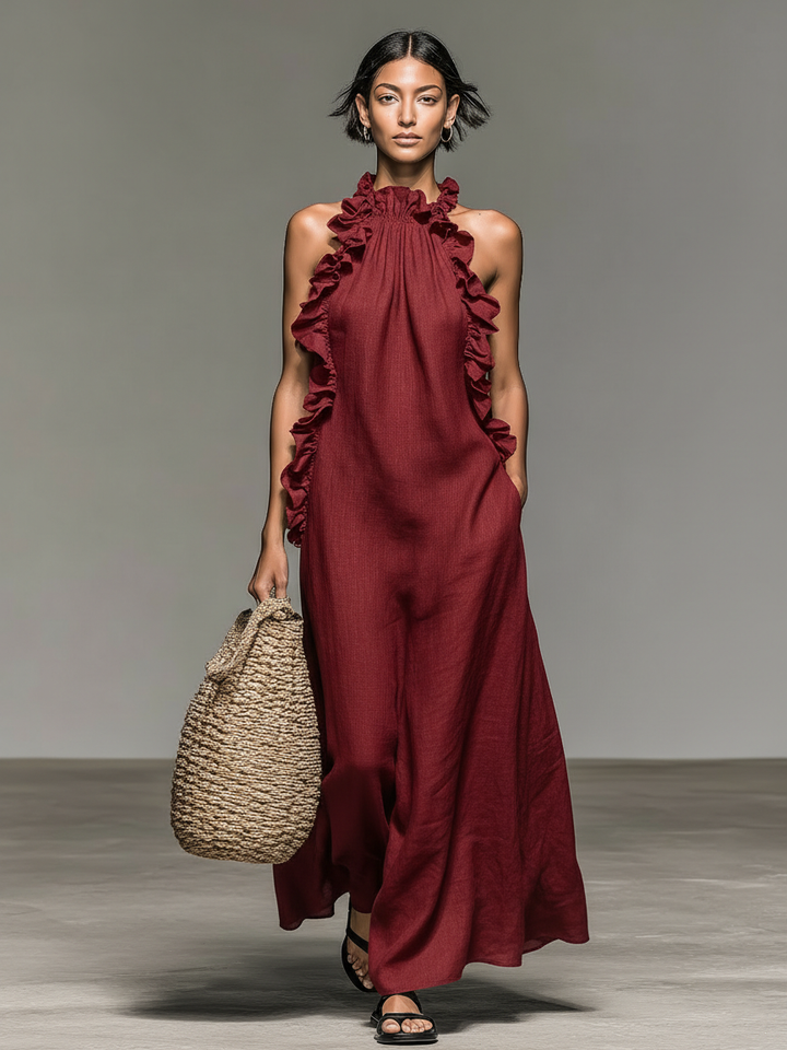 Lua | Robe maxi avec poches