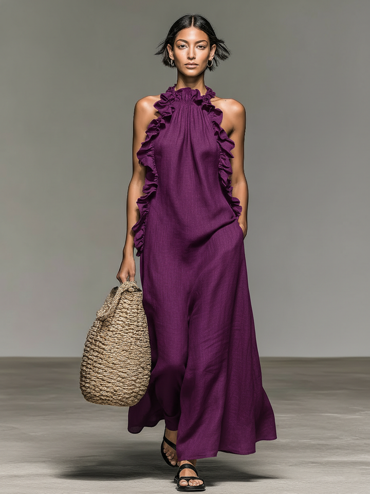 Lua | Robe maxi avec poches