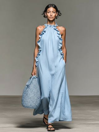 Lua | Robe maxi avec poches