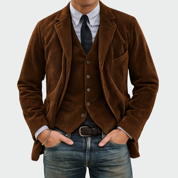 Romain | Blazer élégant pour homme avec gilet
