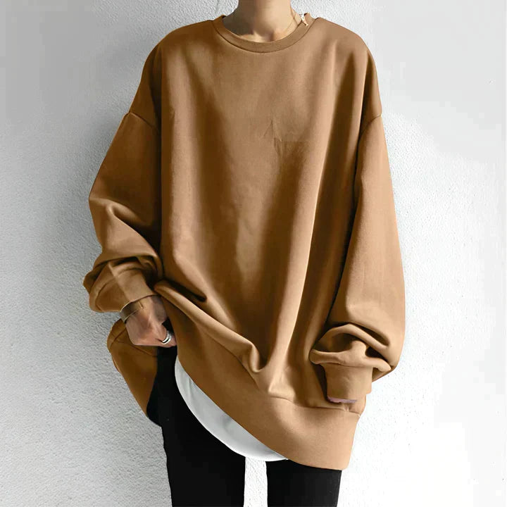 Nova - Pull Oversize à Col Rond pour Femmes