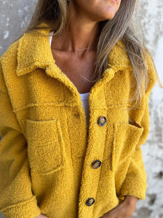 SELINA Teddy - Veste en laine douce et texturée