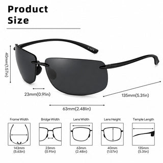 Fink™ | Lunettes de soleil polarisées sans monture