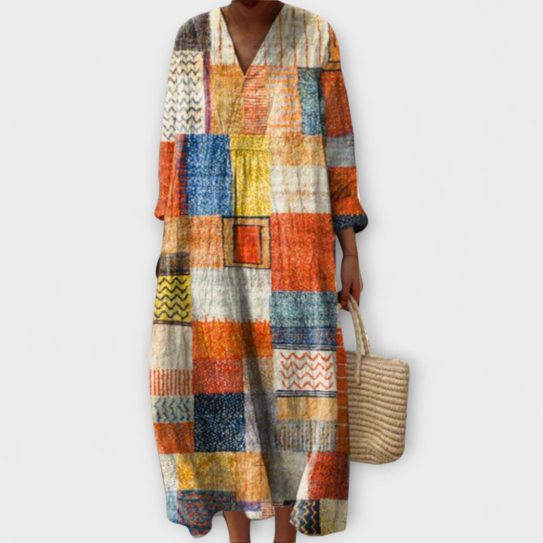 Vianna - Robe élégante au design géométrique