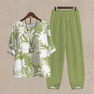 Lilou - Ensemble élégant de chemise et pantalon confortable