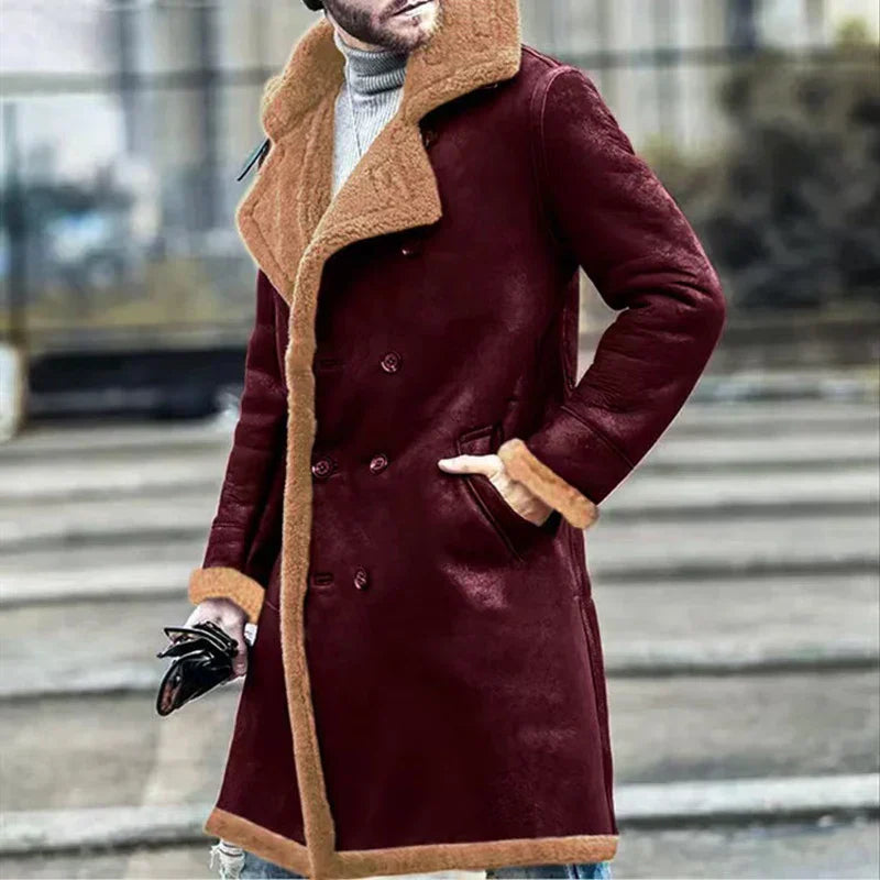 Archibald | Manteau Long en Fleece Rétro