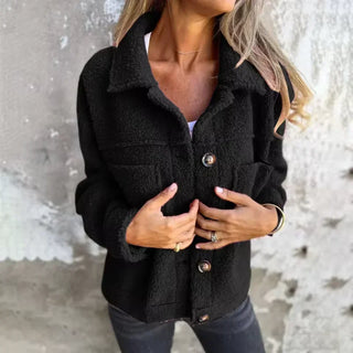 SELINA Teddy - Veste en laine douce et texturée