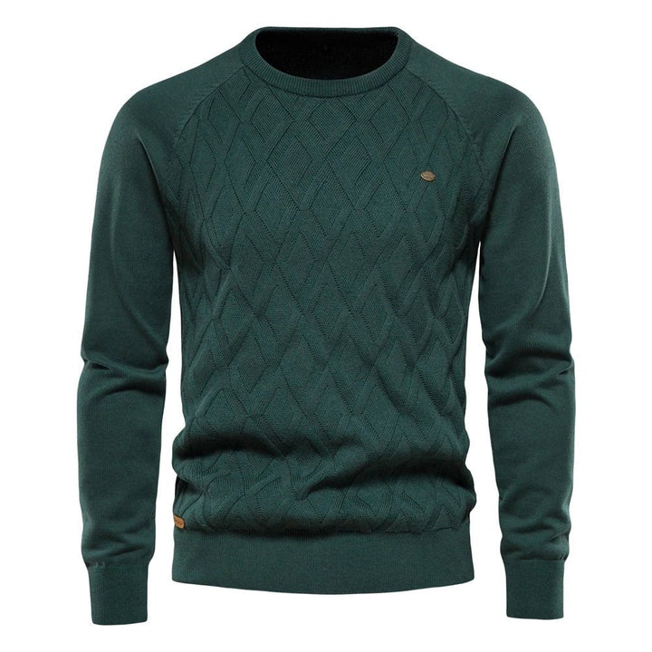 Theodor | Pull pour hommes avec motif en losanges