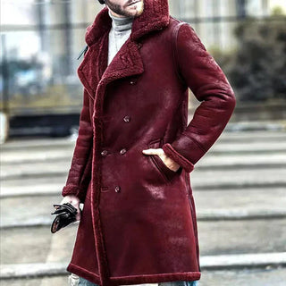 Archibald | Manteau Long en Fleece Rétro