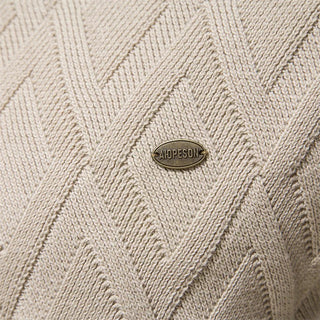 Theodor | Pull pour hommes avec motif en losanges