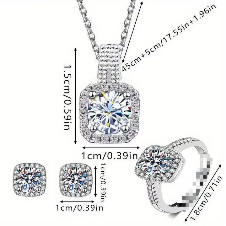 Set de Bijoux Luxueux Dobbelsieraden