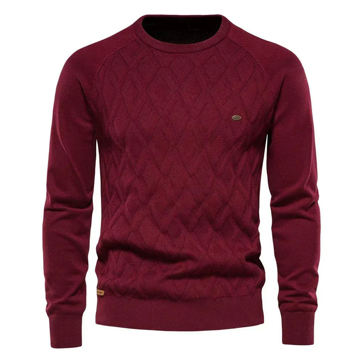 Theodor | Pull pour hommes avec motif en losanges