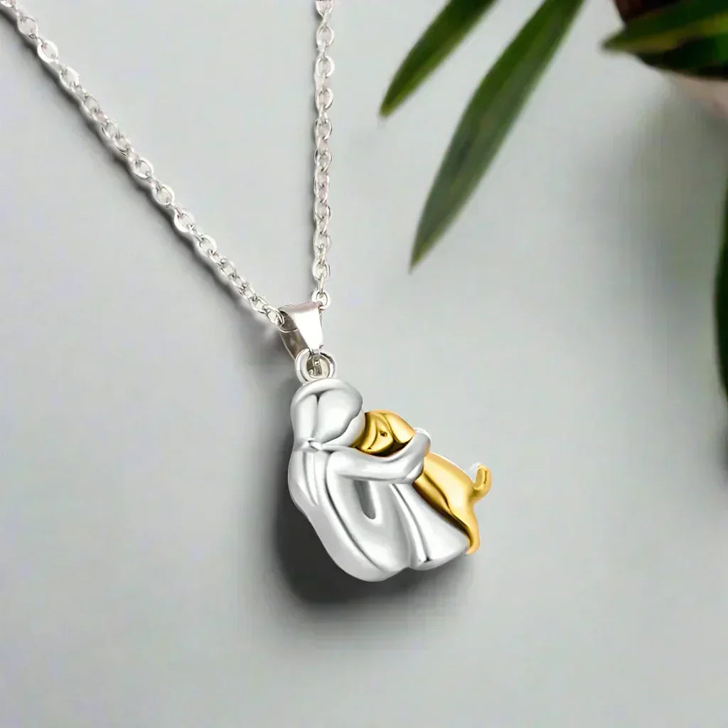 Pendentif « Amitié éternelle » – Symbole de l'amour entre une femme et son chien