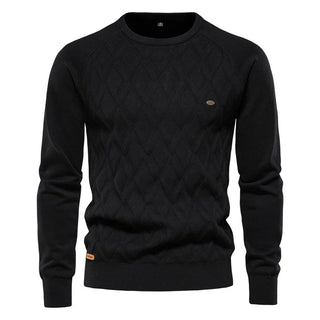 Theodor | Pull pour hommes avec motif en losanges