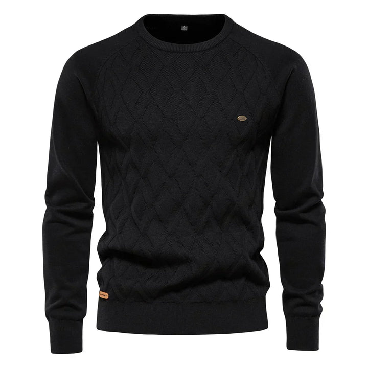 Theodor | Pull pour hommes avec motif en losanges