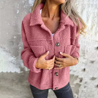 SELINA Teddy - Veste en laine douce et texturée