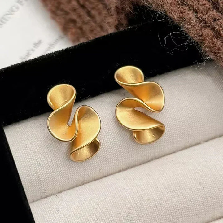 Boucles d'oreilles fleurs en Argent et Or 18K