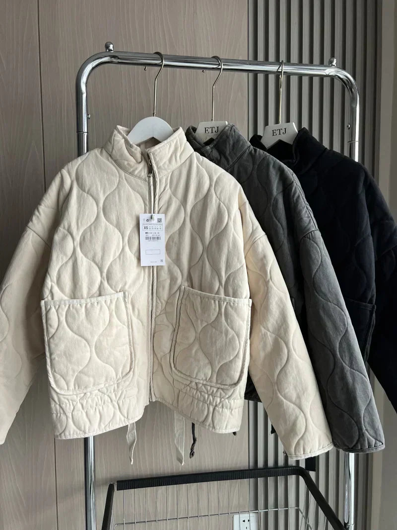 Arnalie - Veste Quotidienne avec Détails de Poche