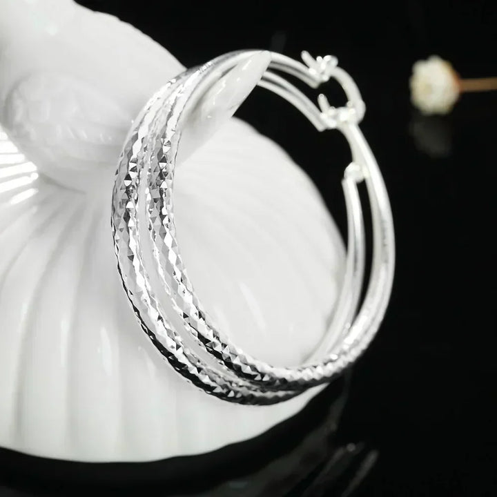 Boucles d'oreilles en argent sterling