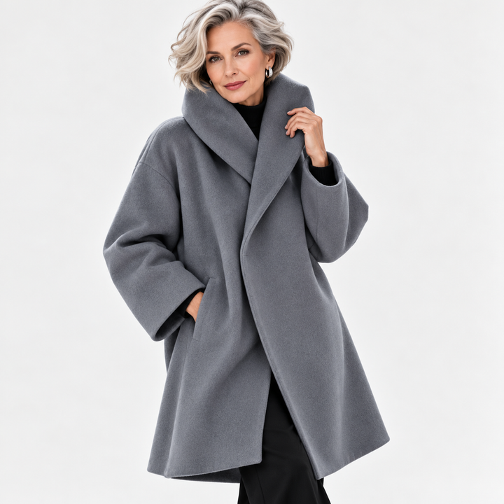 Evi | MANTEAU DRAPÉ SURDIMENSIONNÉ