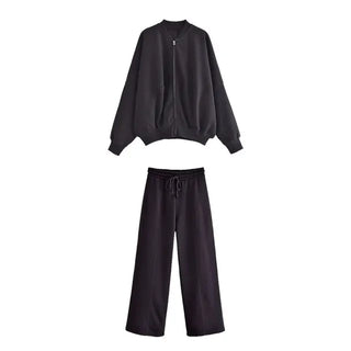 Sandrine - Stylish Bomber Jacket Set