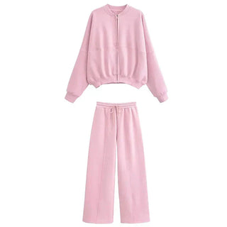 Sandrine - Stylish Bomber Jacket Set