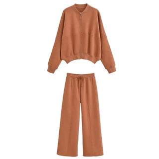 Sandrine - Stylish Bomber Jacket Set
