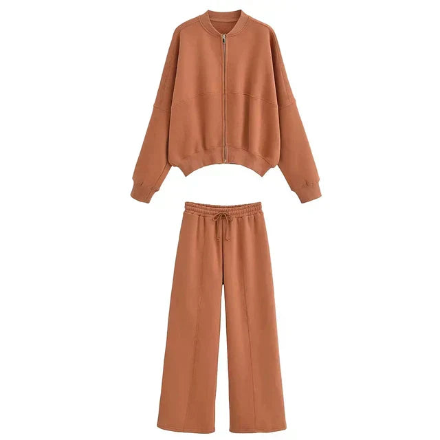 Sandrine - Stylish Bomber Jacket Set