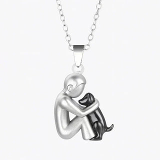 Pendentif « Amitié éternelle » – Symbole de l'amour entre une femme et son chien