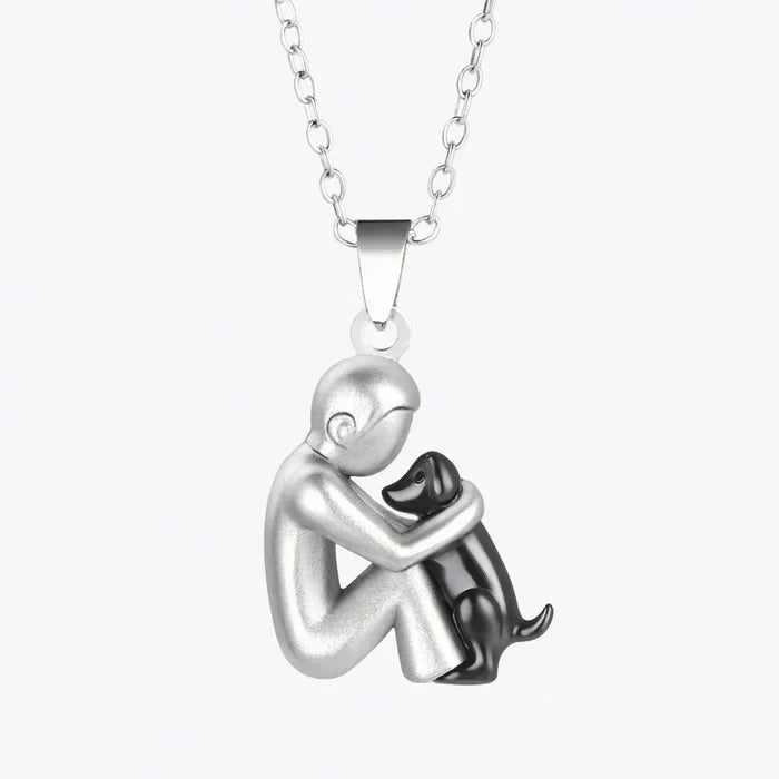 Pendentif « Amitié éternelle » – Symbole de l'amour entre une femme et son chien